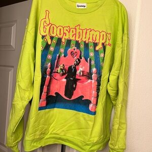 Goosebumps Lime Green Graphic Sweatshirt